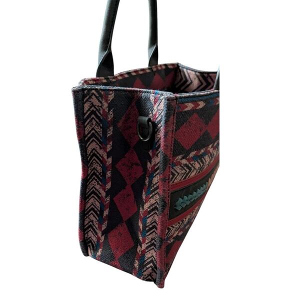 Montana West Tote Bag Top Handle Satchel Purse Boho Aztec Southwest Wallet Set - Picture 5 of 14